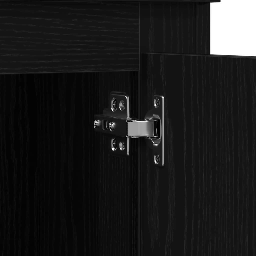 Highboard Crni hrast 132 x 35,5 x 103,5 cm Konstruirano drvo