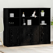 Highboard Crni hrast 132 x 35,5 x 103,5 cm Konstruirano drvo