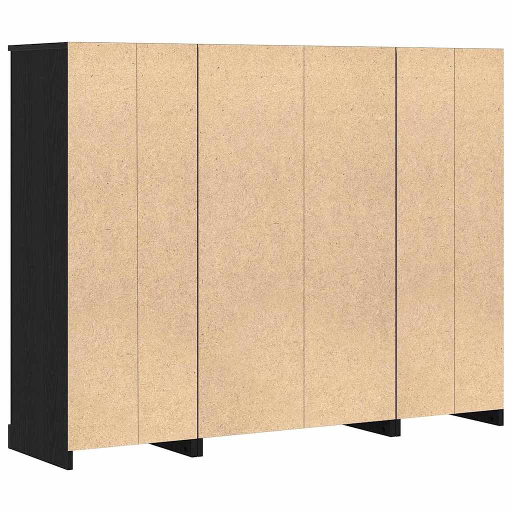 Highboard Crni hrast 132 x 35,5 x 103,5 cm Konstruirano drvo