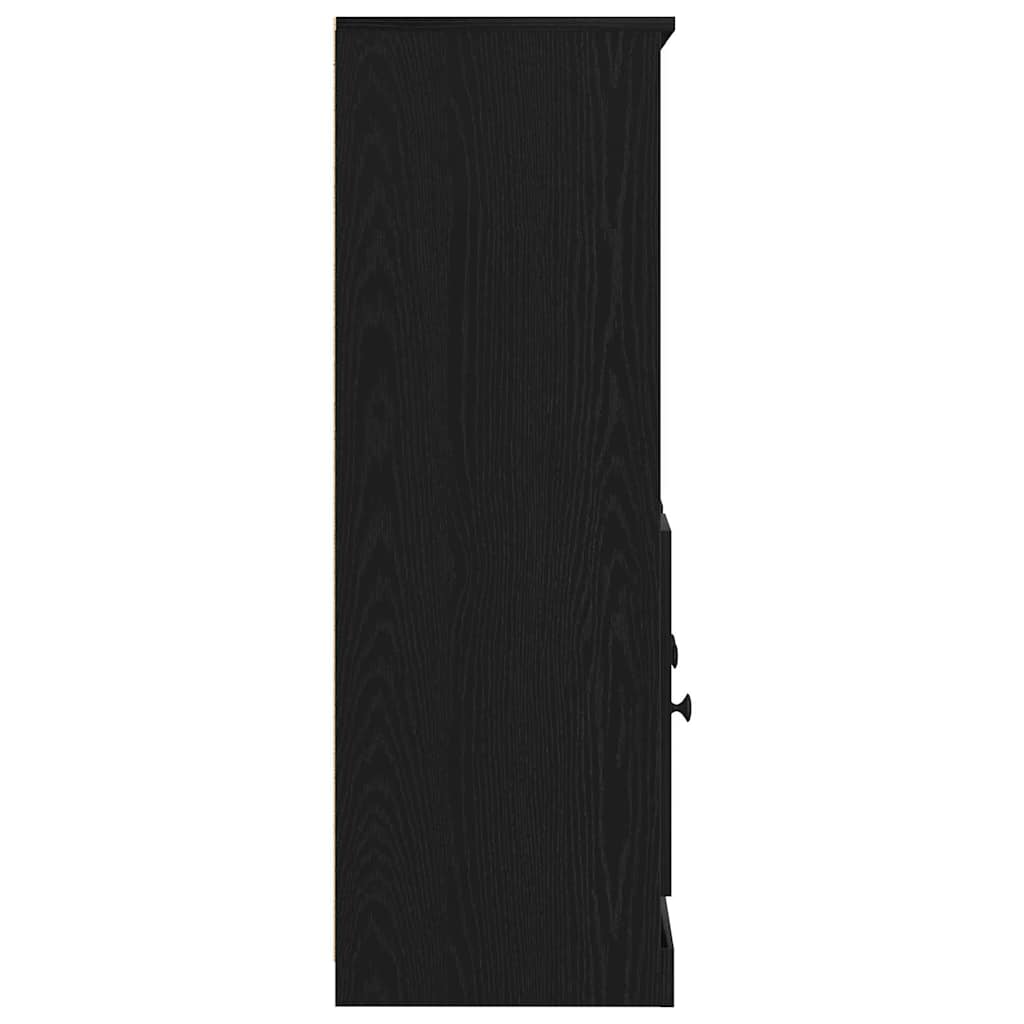 Highboard Crni hrast 132 x 35,5 x 103,5 cm Konstruirano drvo