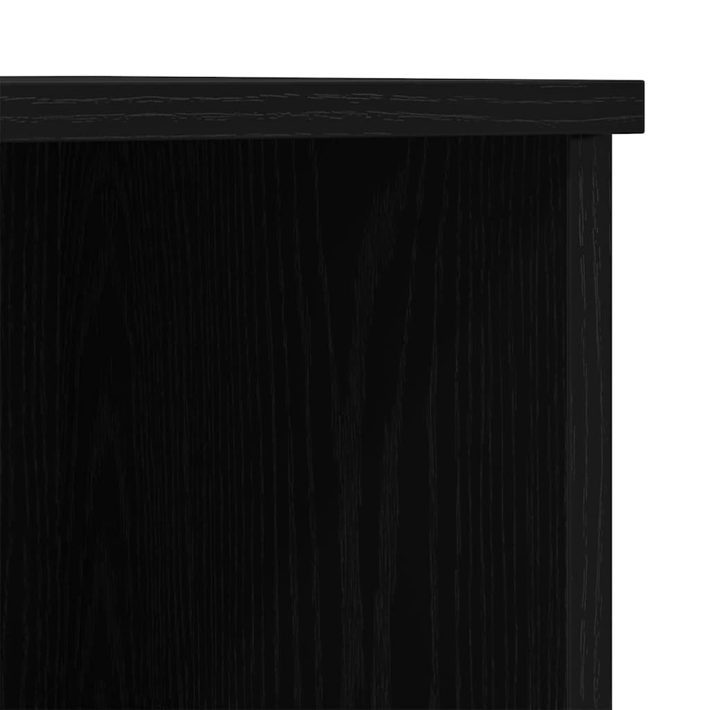 Highboard Crni hrast 132 x 35.5 x 103.5 cm Konstruirano drvo