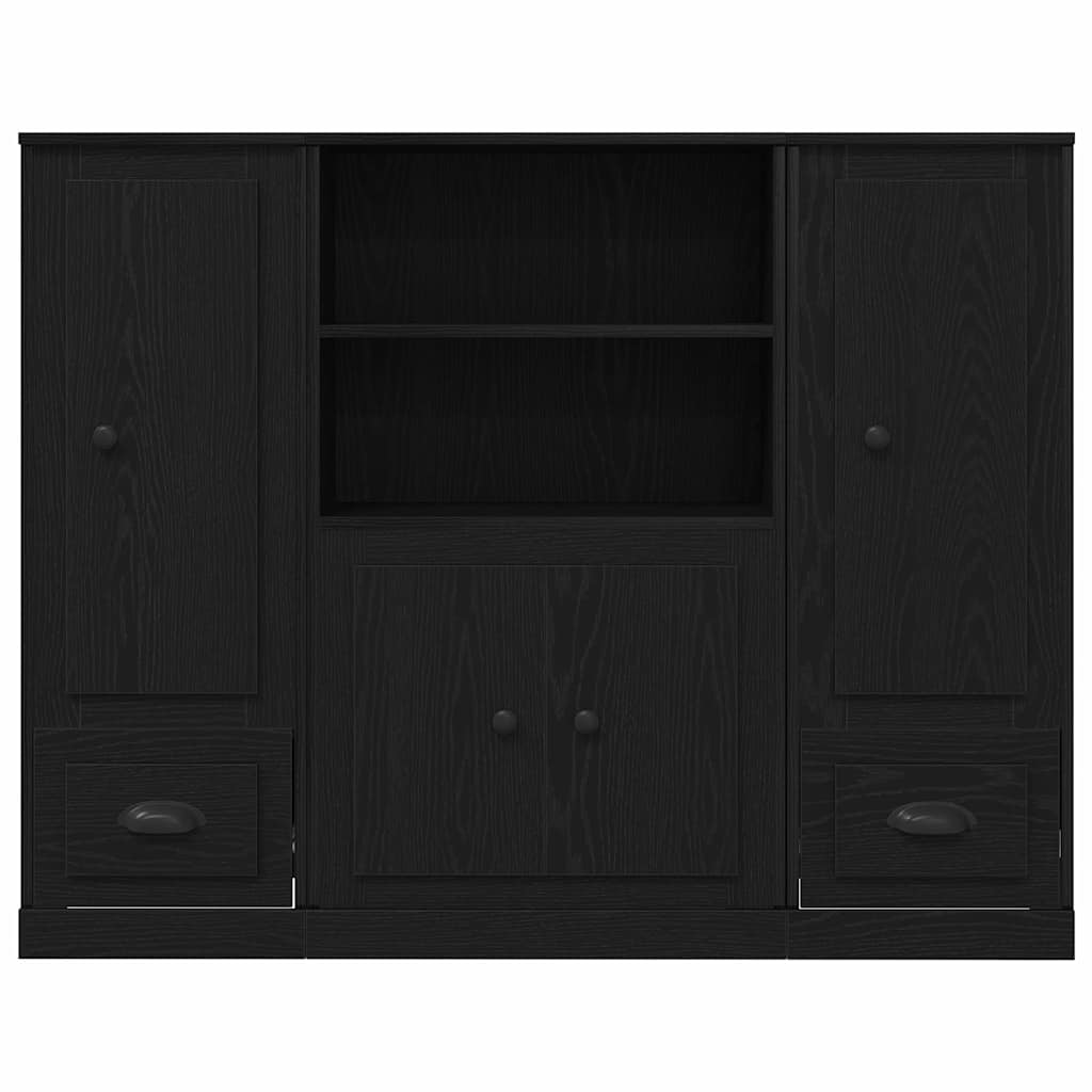 Highboard Crni hrast 132 x 35.5 x 103.5 cm Konstruirano drvo