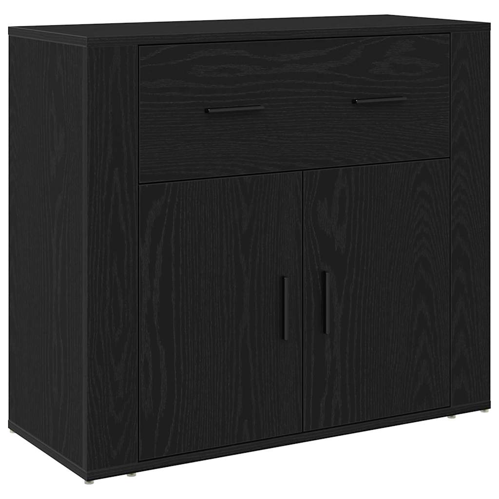 Highboard Crni hrast 80 x 33 x 150 cm Konstruirano drvo