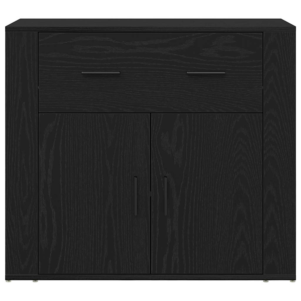 Highboard Crni hrast 80 x 33 x 150 cm Konstruirano drvo