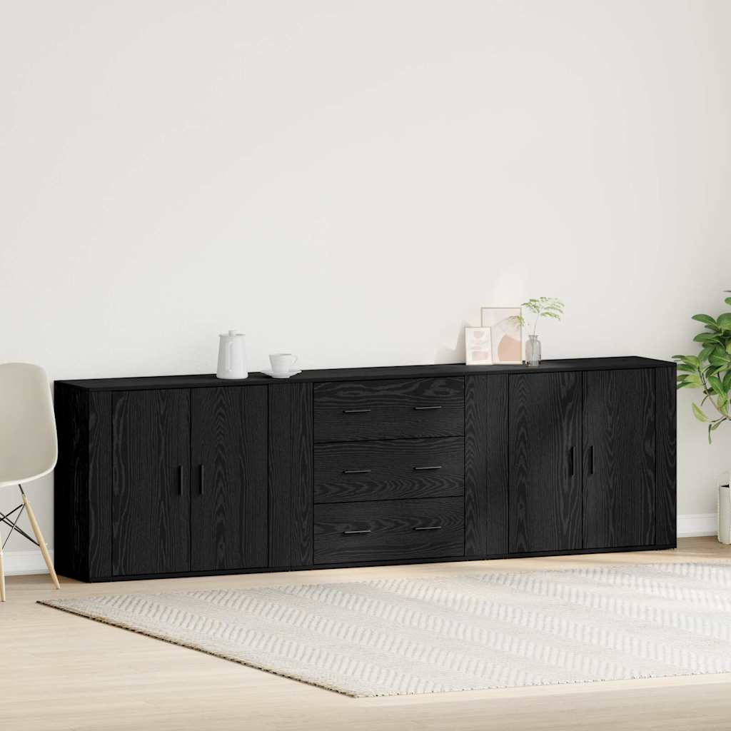 Kreveta Crni hrast 240 x 33 x 70 cm Konstruirano drvo