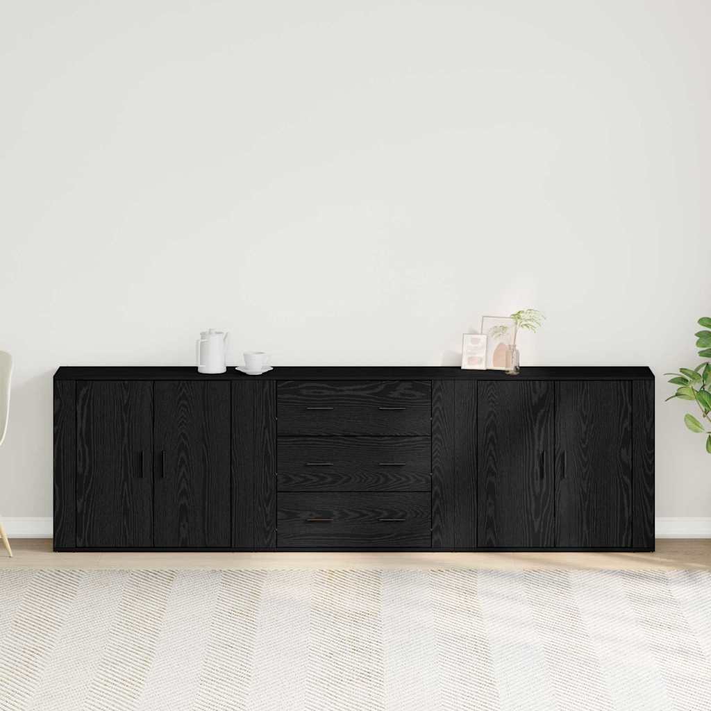 Kreveta Crni hrast 240 x 33 x 70 cm Konstruirano drvo