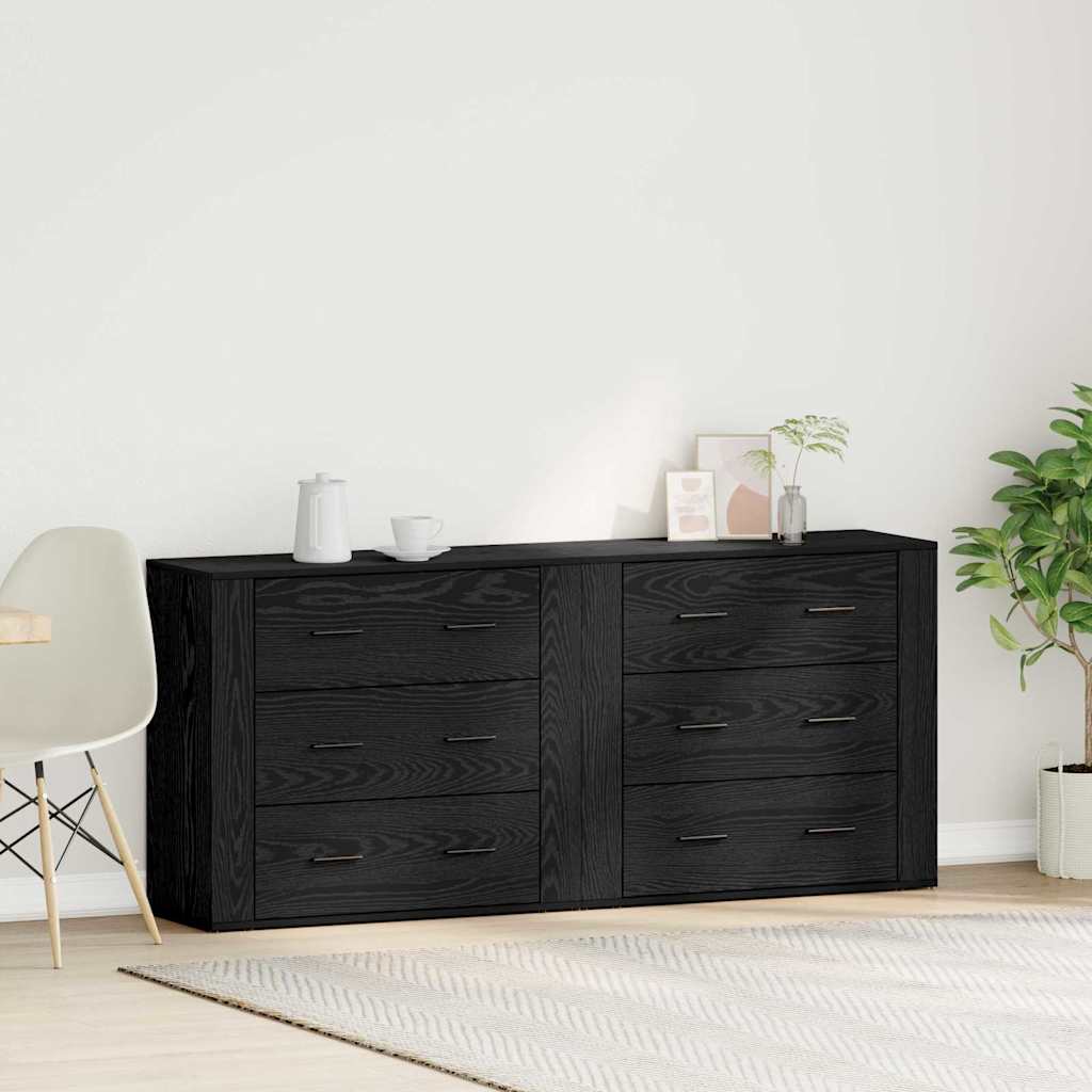 Kreveta Crni hrast 160 x 33 x 70 cm Konstruirano drvo