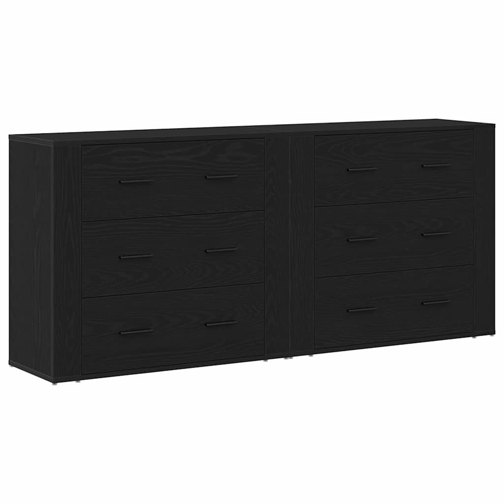 Kreveta Crni hrast 160 x 33 x 70 cm Konstruirano drvo