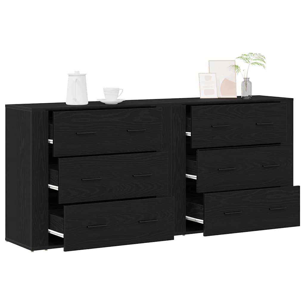 Kreveta Crni hrast 160 x 33 x 70 cm Konstruirano drvo