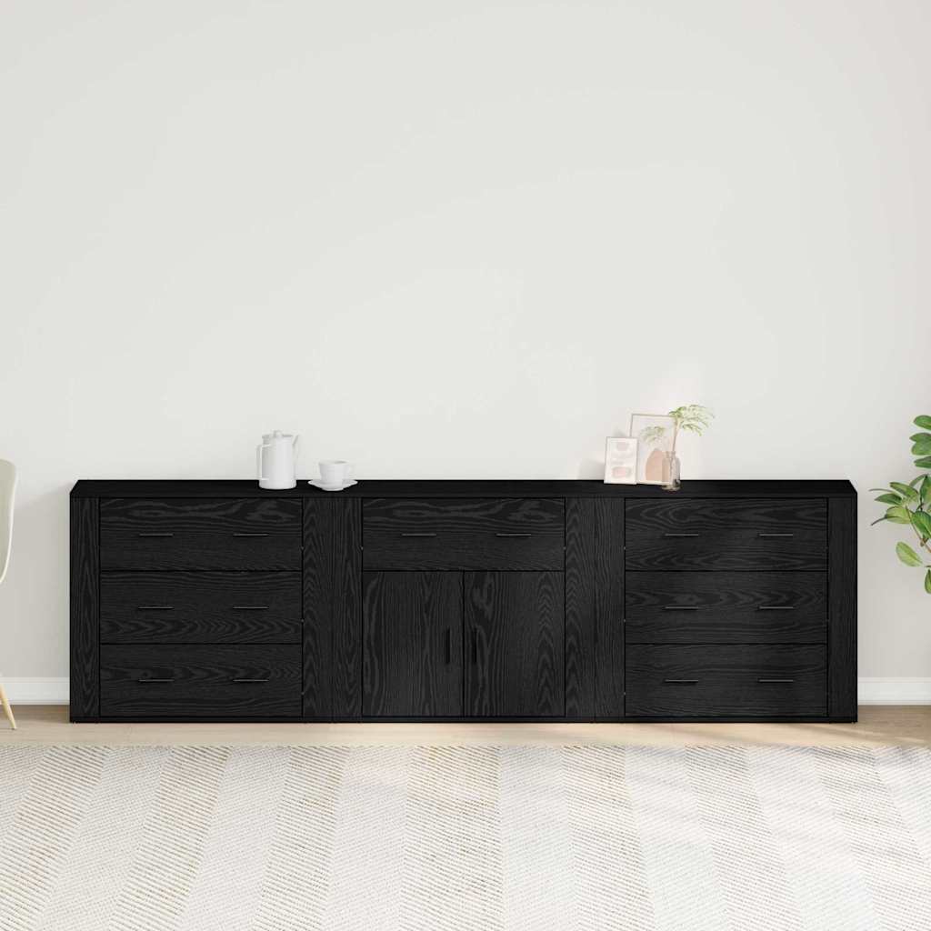 Kreveta Crni hrast 240 x 33 x 70 cm Konstruirano drvo