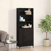 Highboard Crni hrast 69,5 x 34 x 180 cm Konstruirano drvo