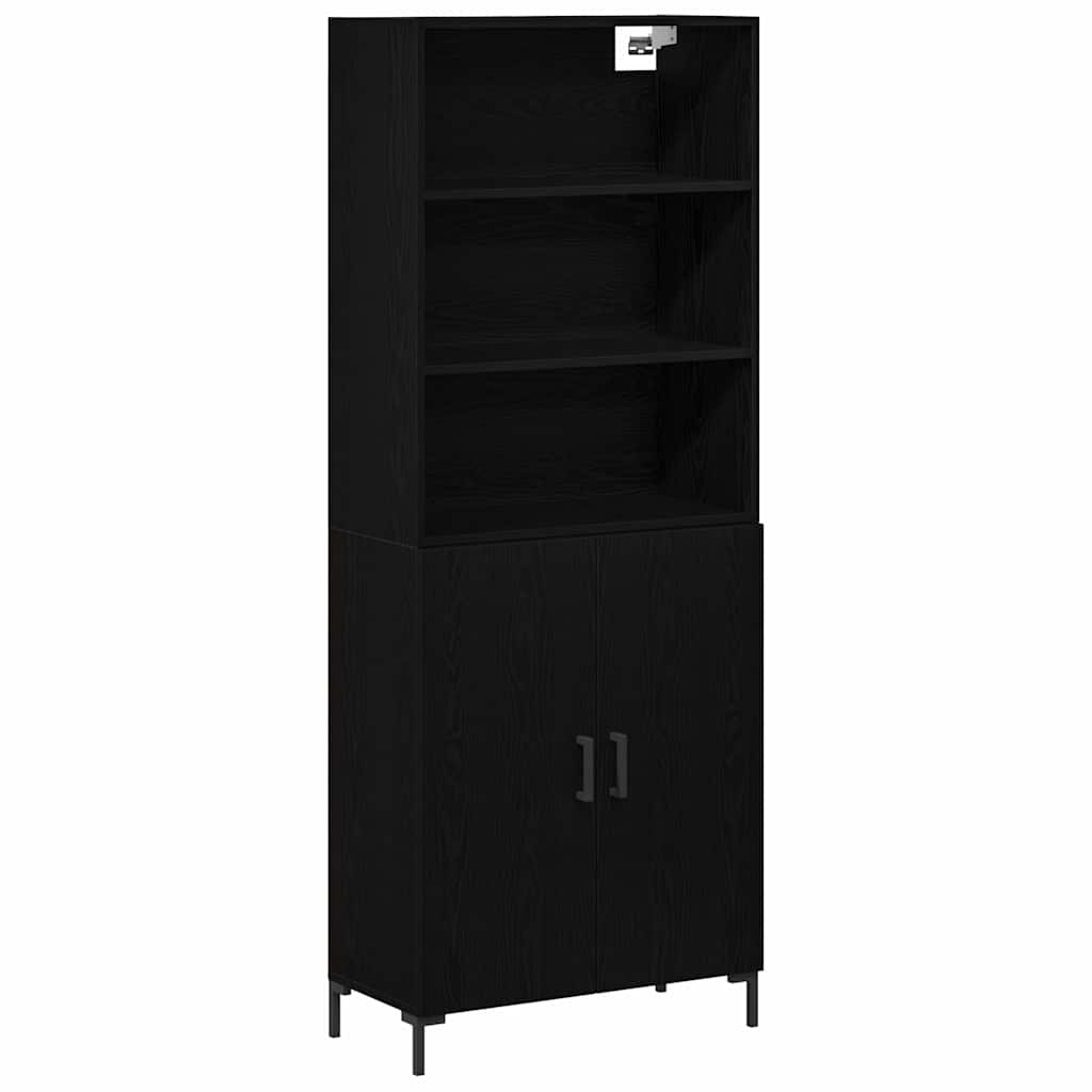 Highboard Crni hrast 69,5 x 34 x 180 cm Konstruirano drvo