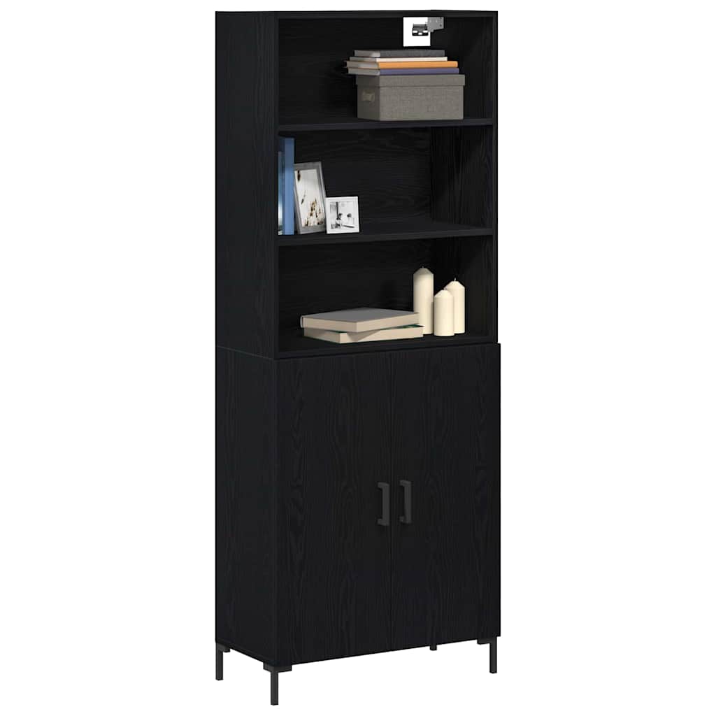 Highboard Crni hrast 69,5 x 34 x 180 cm Konstruirano drvo