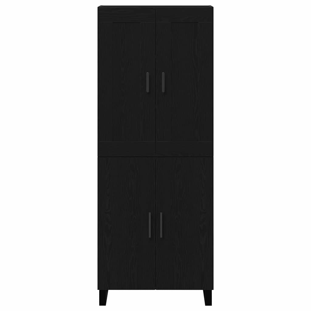 Highboard Crni hrast 69,5 x 34 x 180 cm Konstruirano drvo
