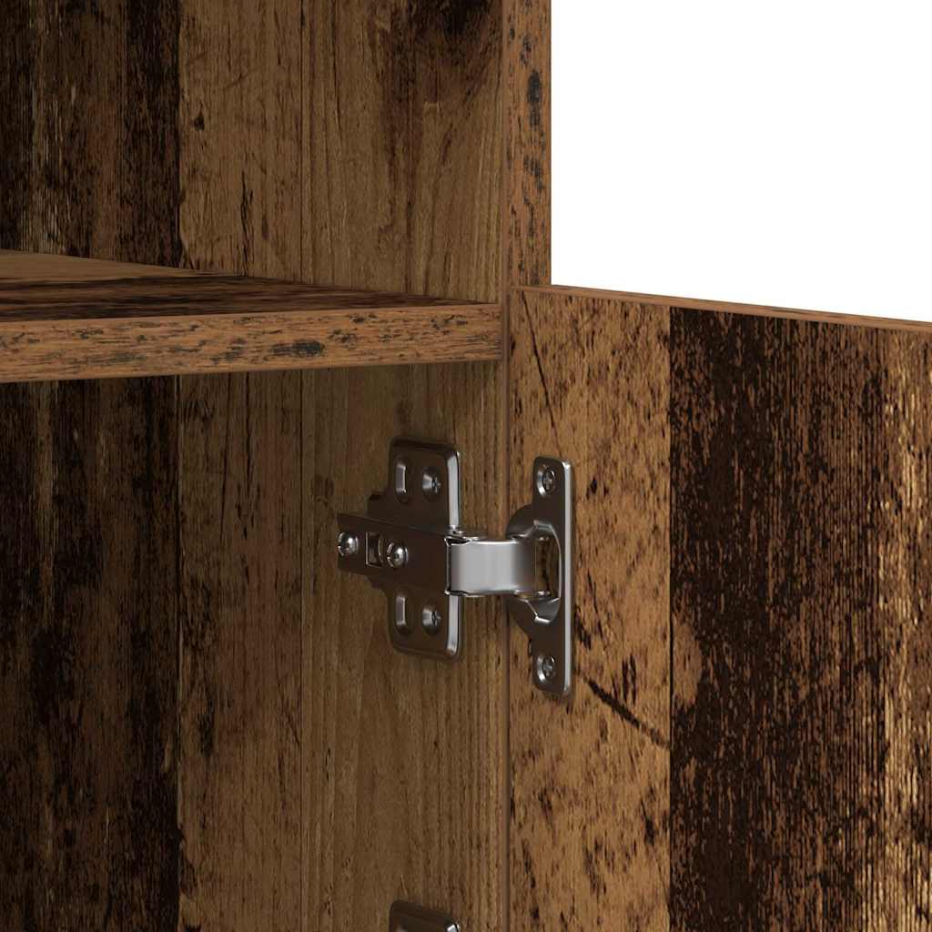 LED komoda Staro drvo 181 x 37 x 67 cm Konstruirano drvo