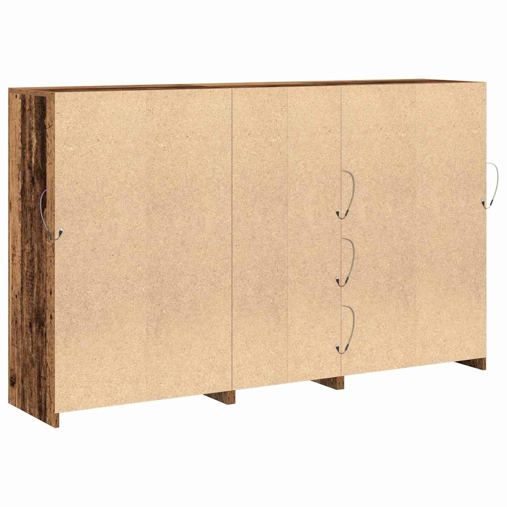 LED komoda Staro drvo 162 x 37 x 100 cm Konstruirano drvo