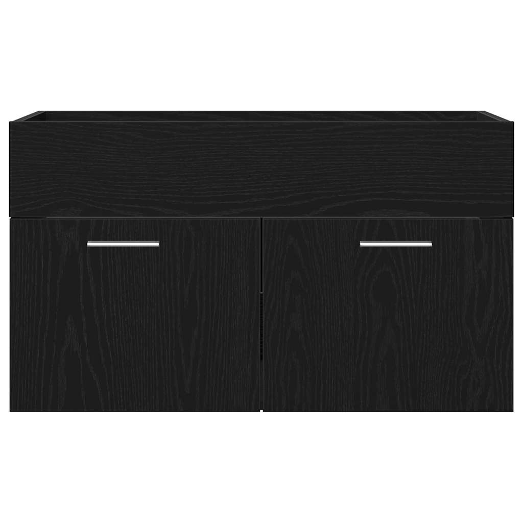 Kupaonski ormar Crni hrast 90 x 38,5 x 46 cm Konstruirano drvo