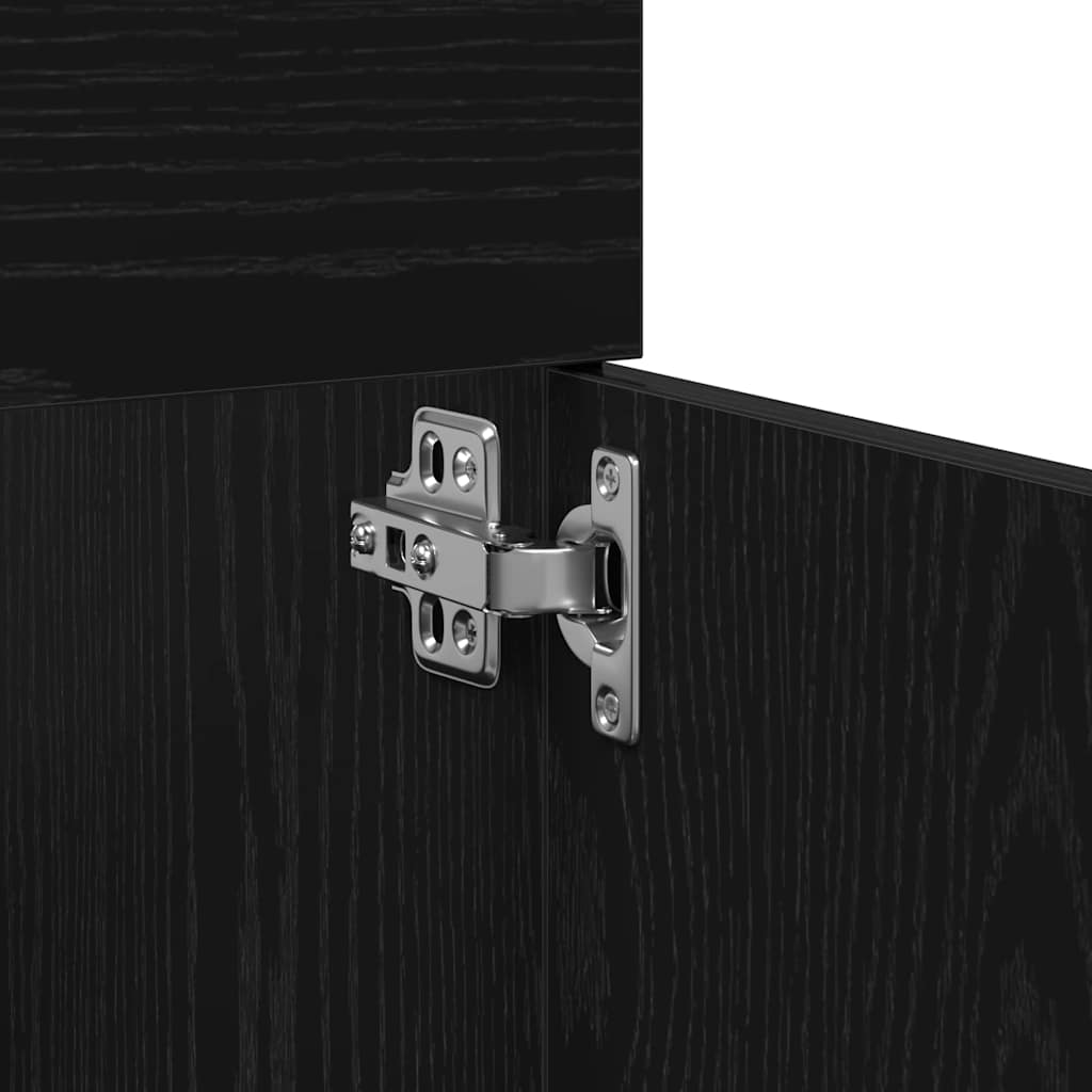 Kupaonski ormar Crni hrast 80 x 38,5 x 46 cm Konstruirano drvo