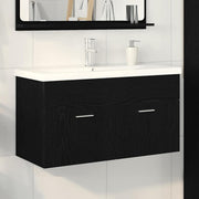 Kupaonski ormar Crni hrast 90 x 38,5 x 46 cm Konstruirano drvo