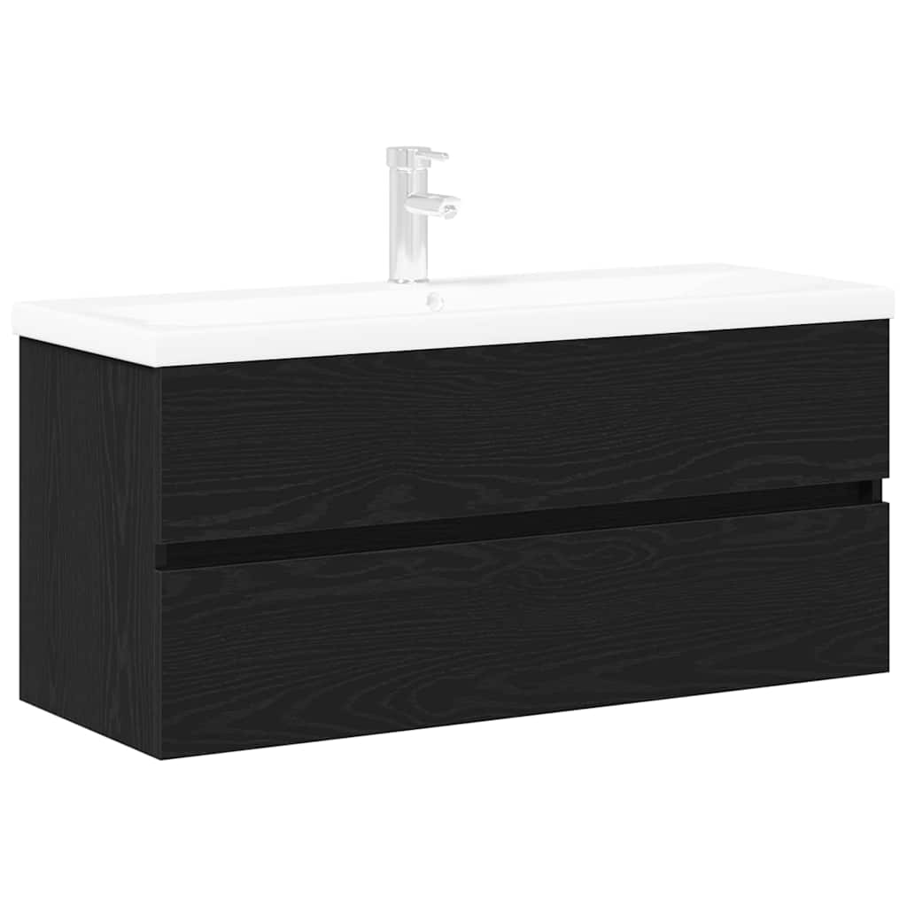 Kupaonski ormarić za sudoper Crni hrast 100 x 39 x 62 cm