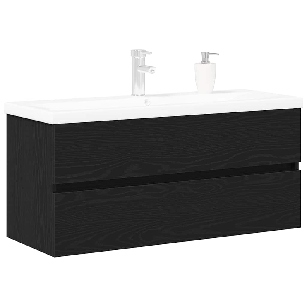 Kupaonski ormarić za sudoper Crni hrast 100 x 39 x 62 cm