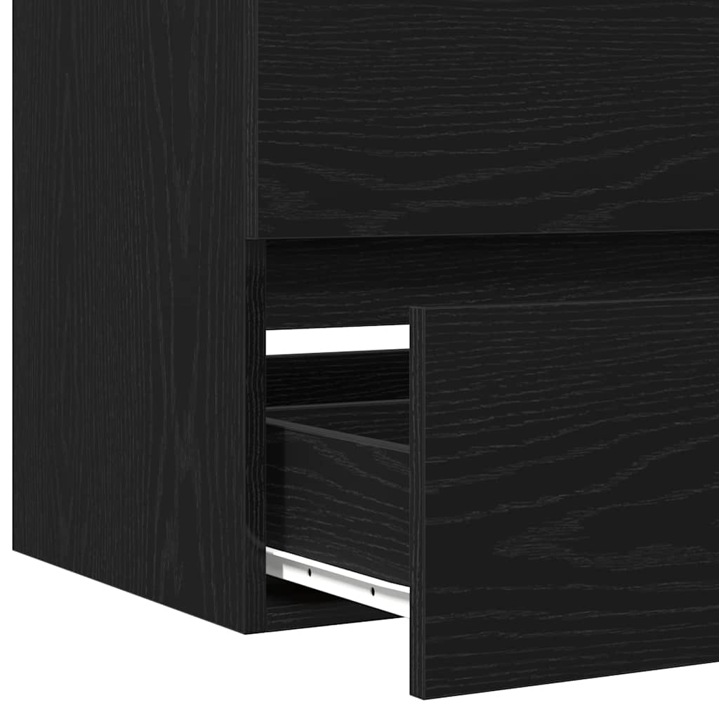 Kupaonski ormarić za sudoper Crni hrast 100 x 39 x 62 cm