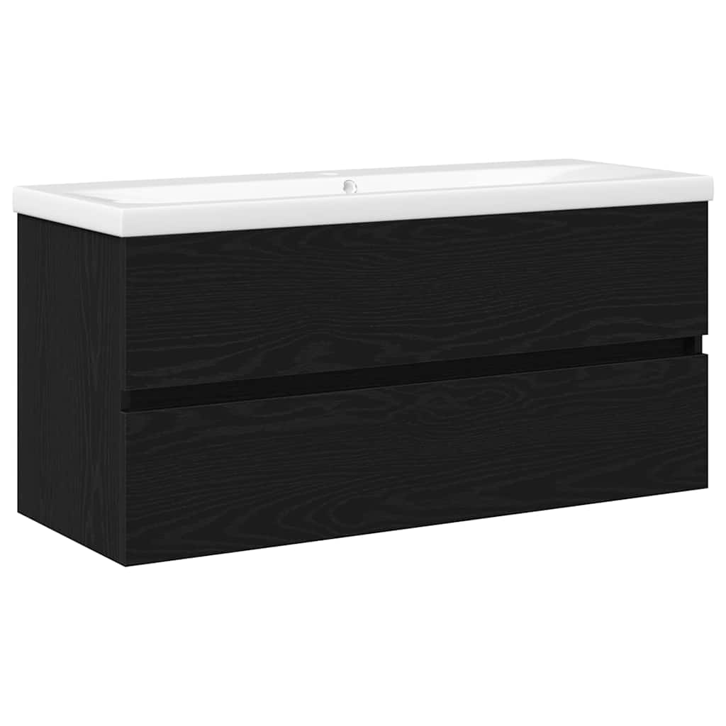Kupaonski ormarić za sudoper Crni hrast 100 x 39 x 62 cm