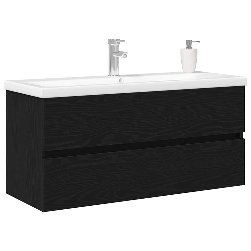 Kupaonski ormarić za sudoper Crni hrast 100 x 39 x 62 cm