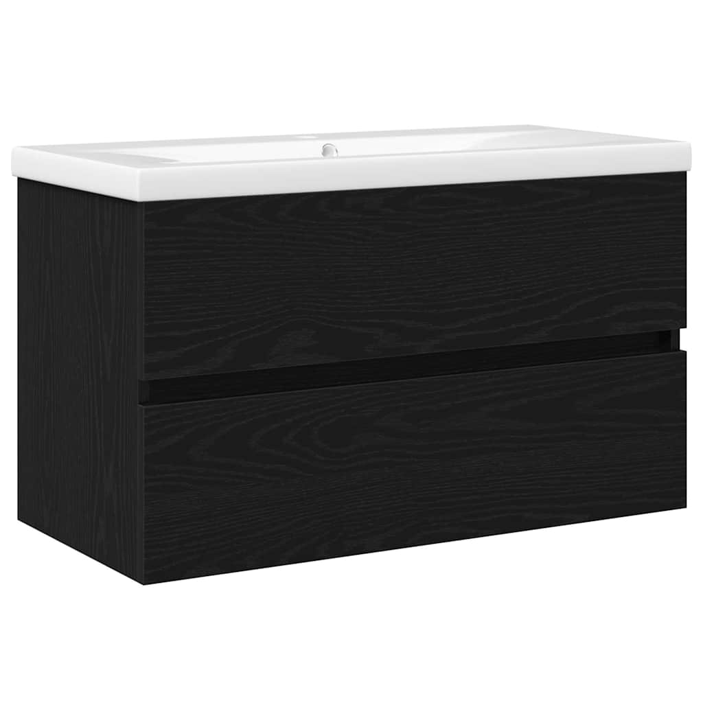 Kupaonski ormarić za sudoper Crni hrast 80 x 39 x 62 cm