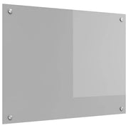 Kuhinjski zid Svijetlo siva 80 x 60 cm Staklo otporno na udarce