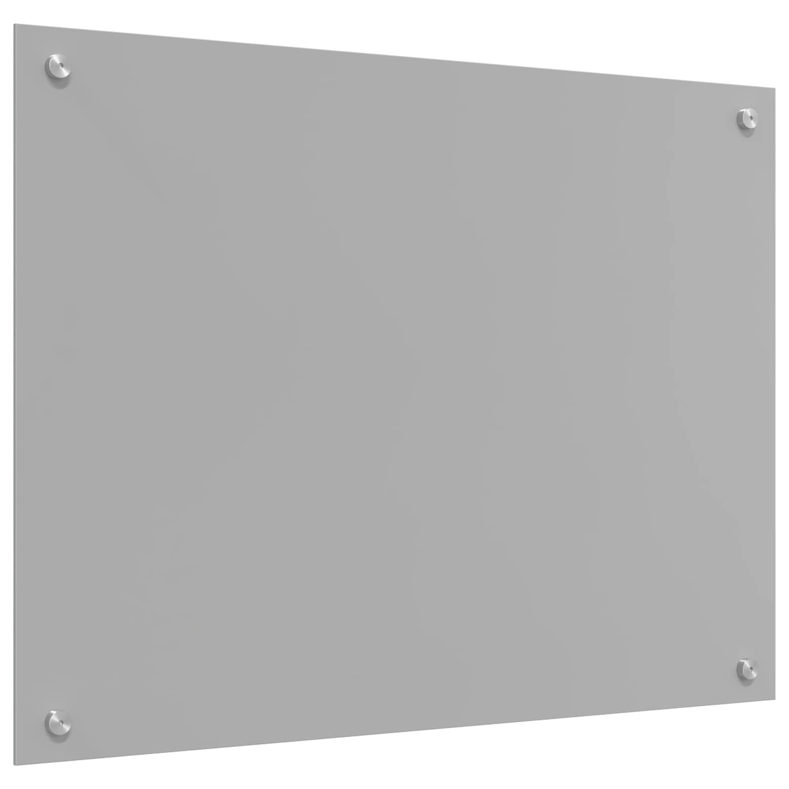 Kuhinjski zid Svijetlo siva 80 x 60 cm Staklo otporno na udarce