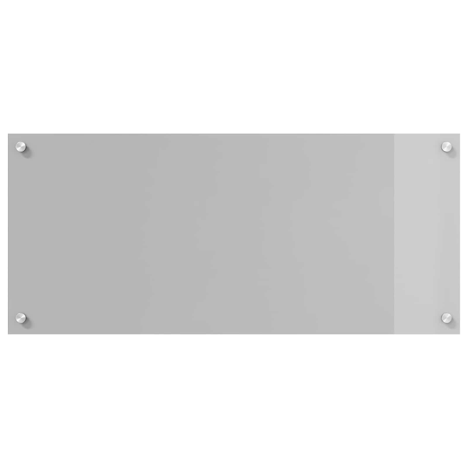 Kuhinjski zid Svijetlo siva 90 x 40 cm Staklo otporno na udarce