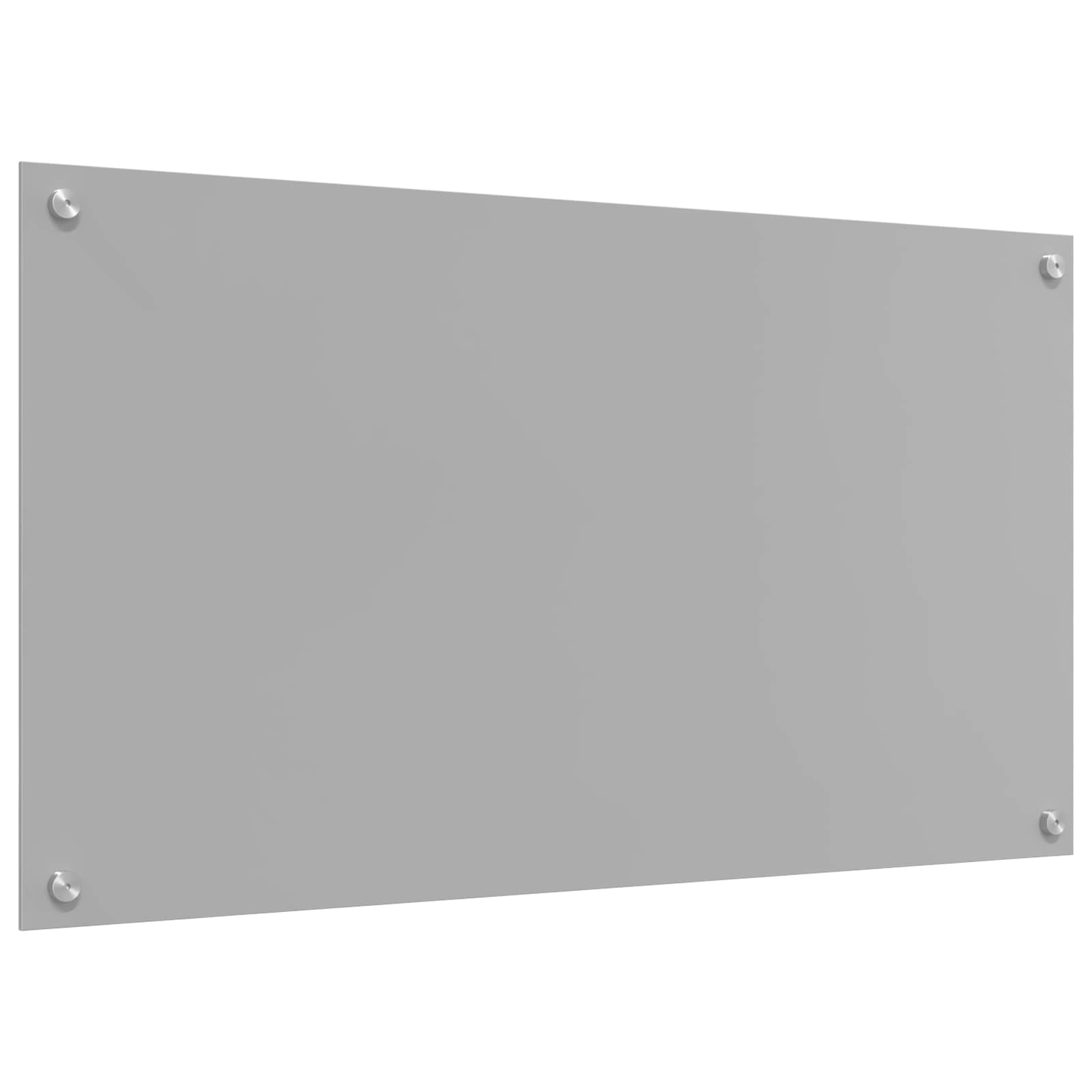 Kuhinjski zid Svijetlo siva 90 x 50 cm Staklo otporno na udarce