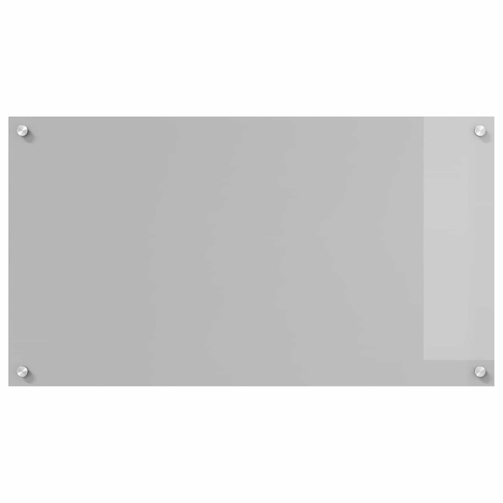 Kuhinjski zid Svijetlo siva 90 x 50 cm Staklo otporno na udarce