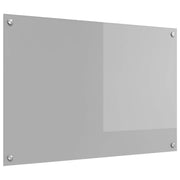 Kuhinjski zid Svijetlo siva 90 x 60 cm Staklo otporno na udarce