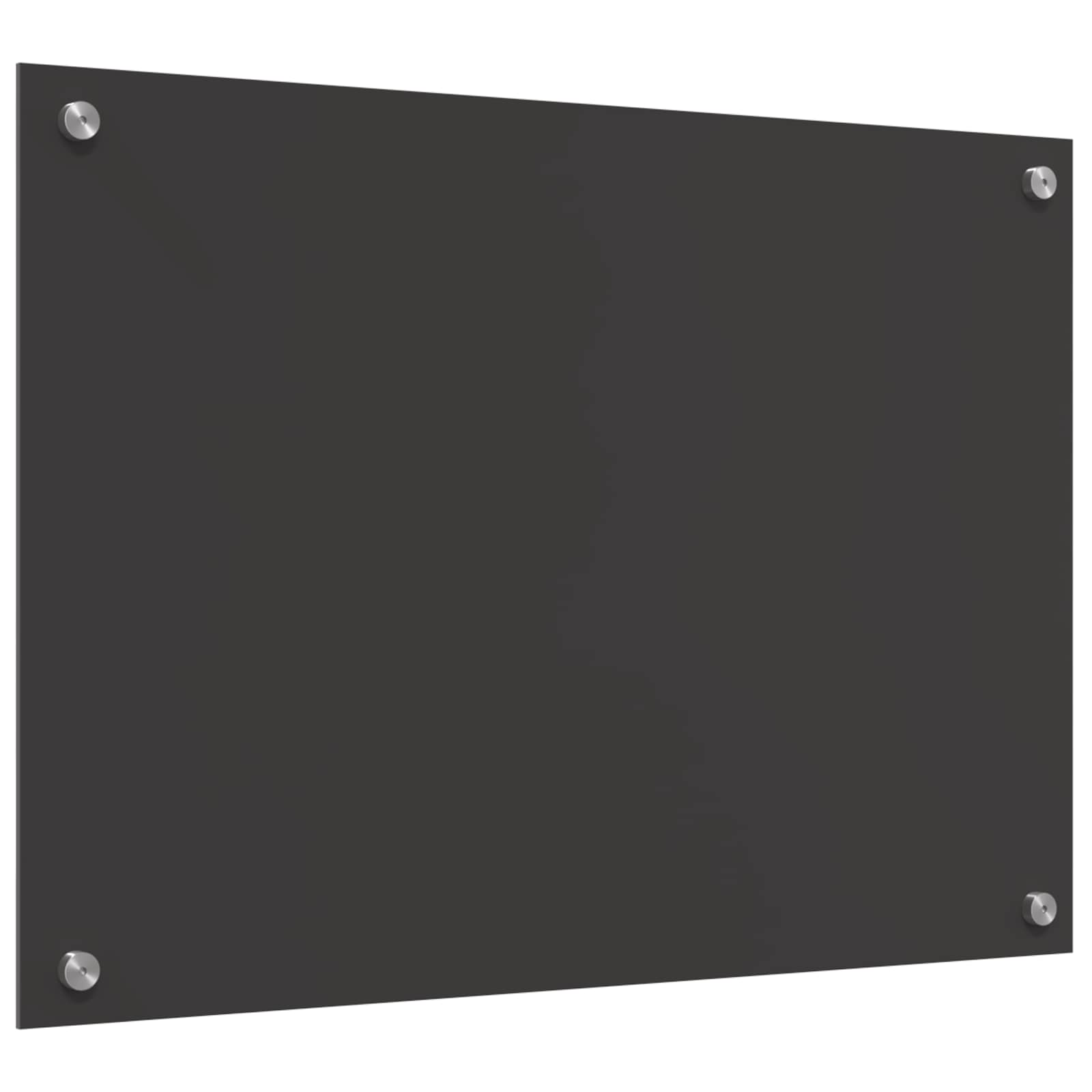 Kuhinjski zid Tamno siva 70 x 50 cm Staklo otporno na udarce