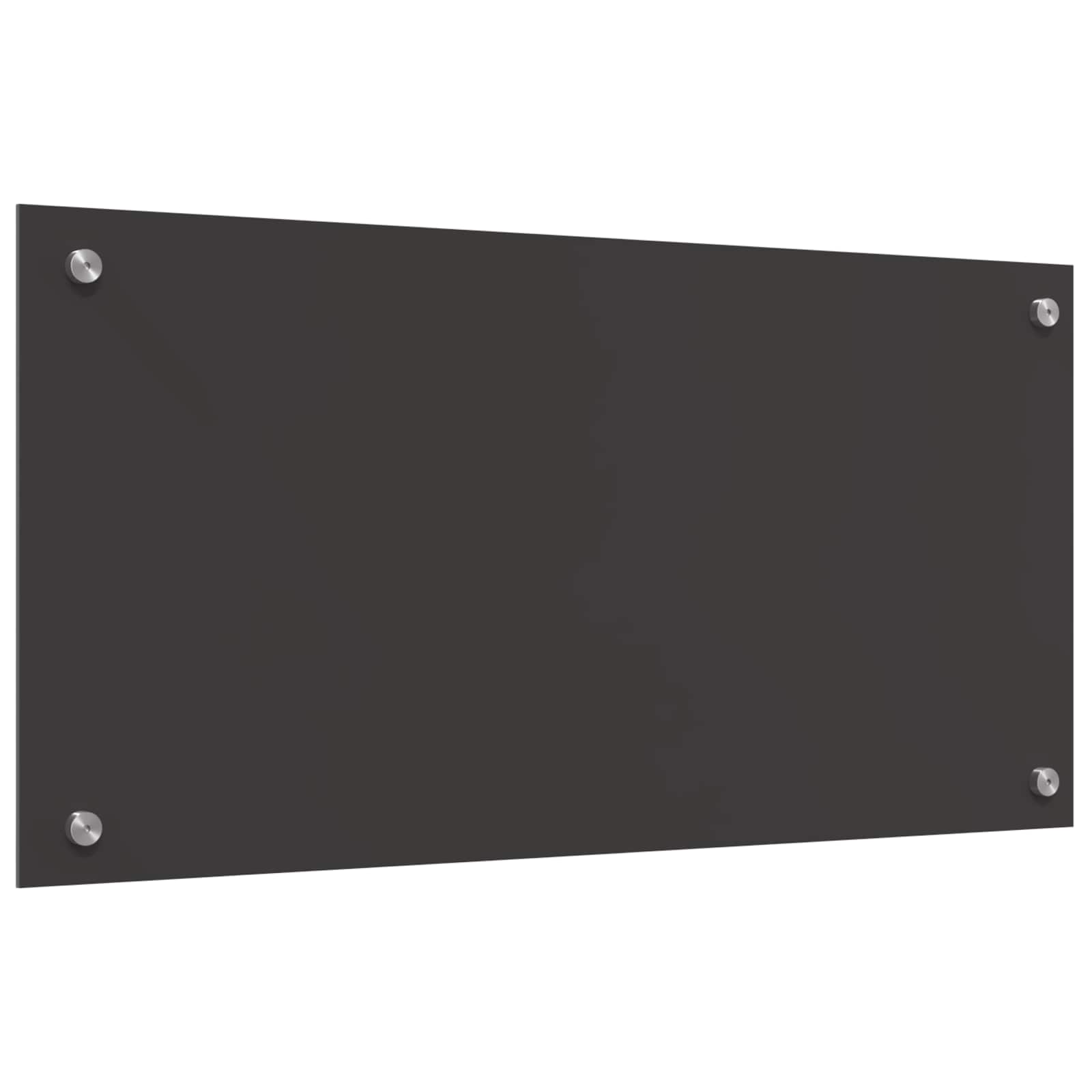 Kuhinjski zid Tamno siva 80 x 40 cm Staklo otporno na udarce