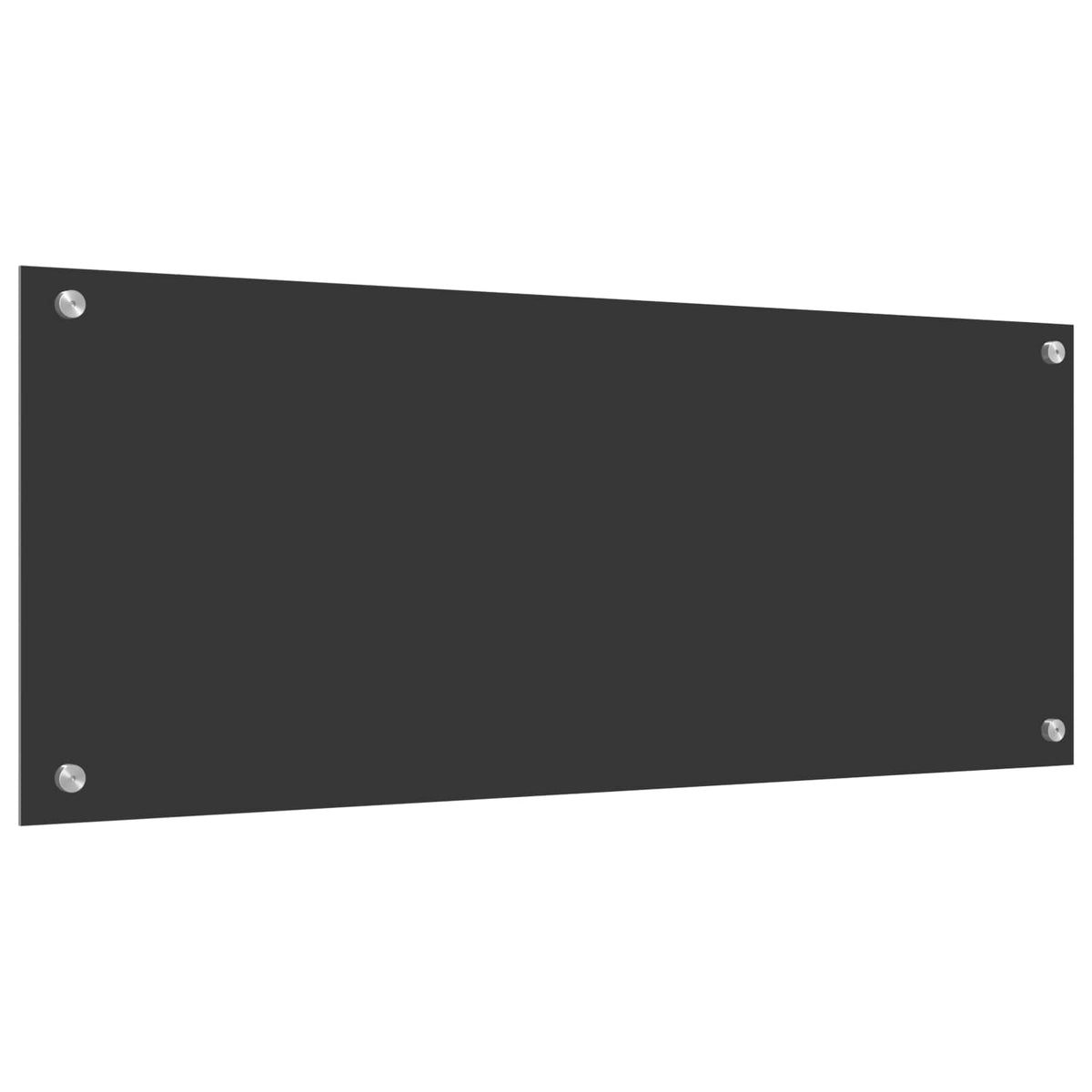 Kuhinjski zid Tamno siva 100 x 40 cm Staklo otporno na udarce