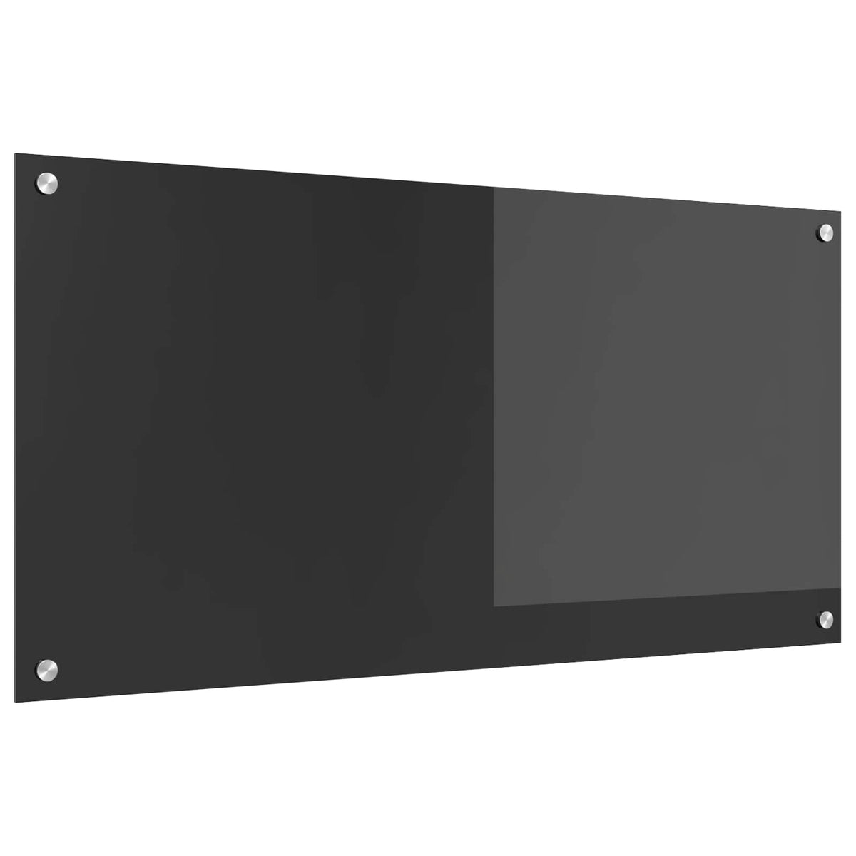 Kuhinjski zid Tamno siva 100 x 50 cm Staklo otporno na udarce