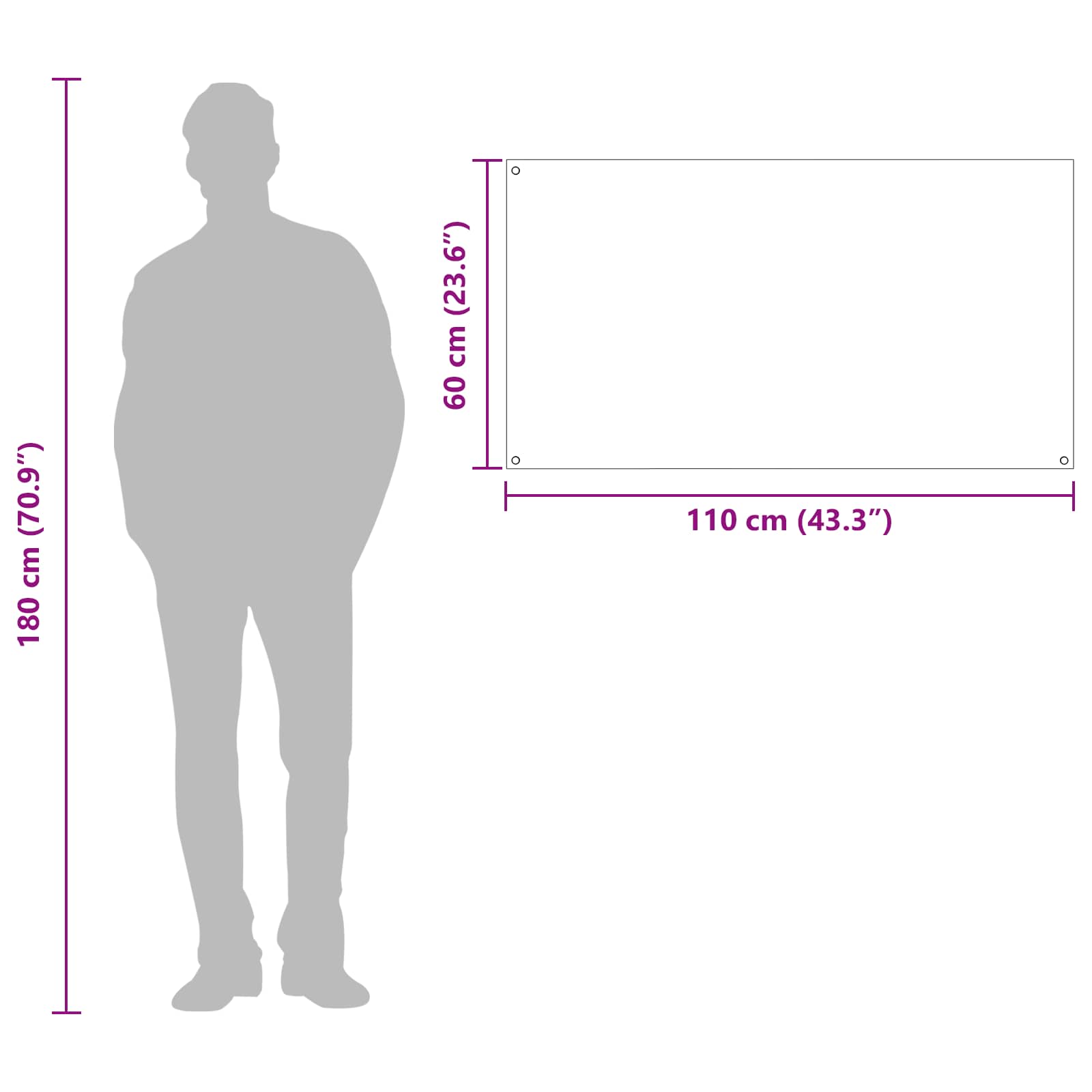 Kuhinjski zid *Transparent*an 110 x 60 cm