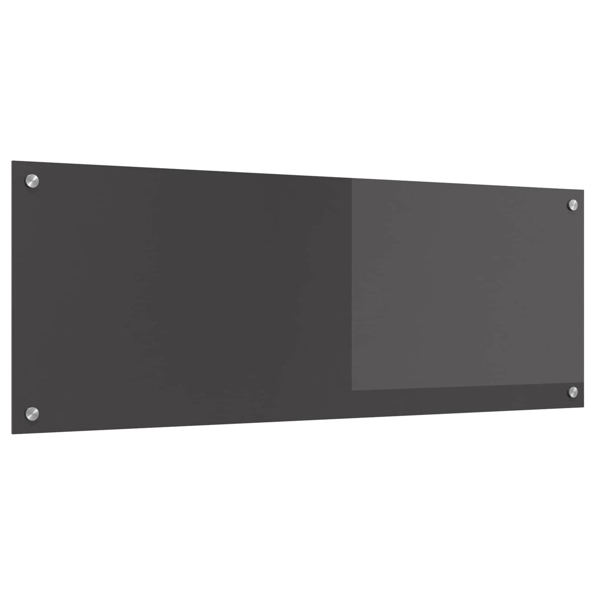 Kuhinjski zid Tamno siva 110 x 40 cm Staklo otporno na udarce