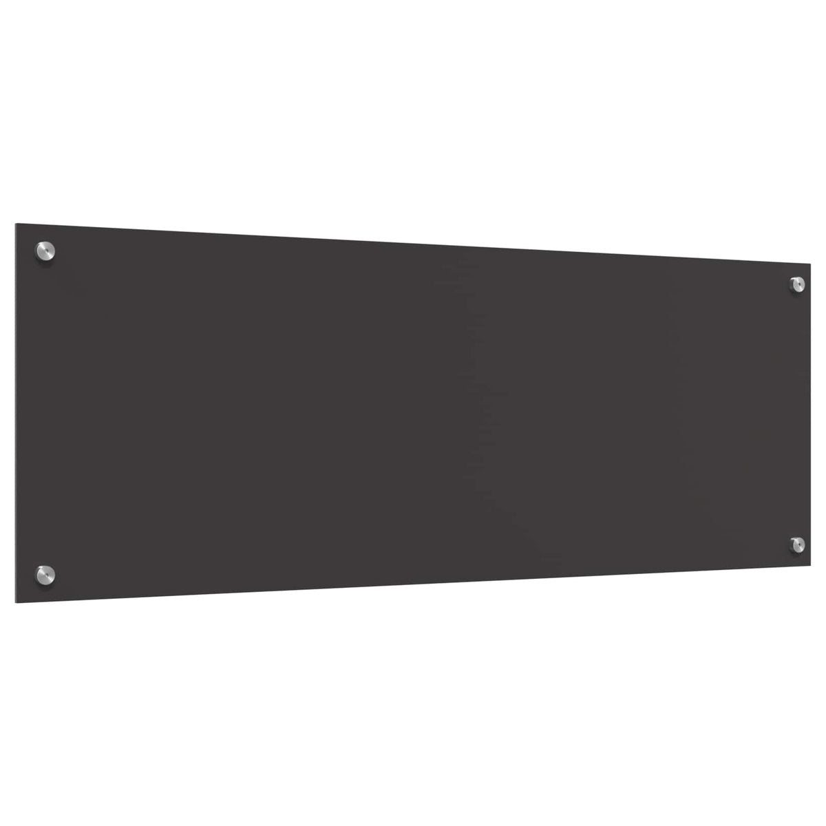 Kuhinjski zid Tamno siva 110 x 40 cm Staklo otporno na udarce