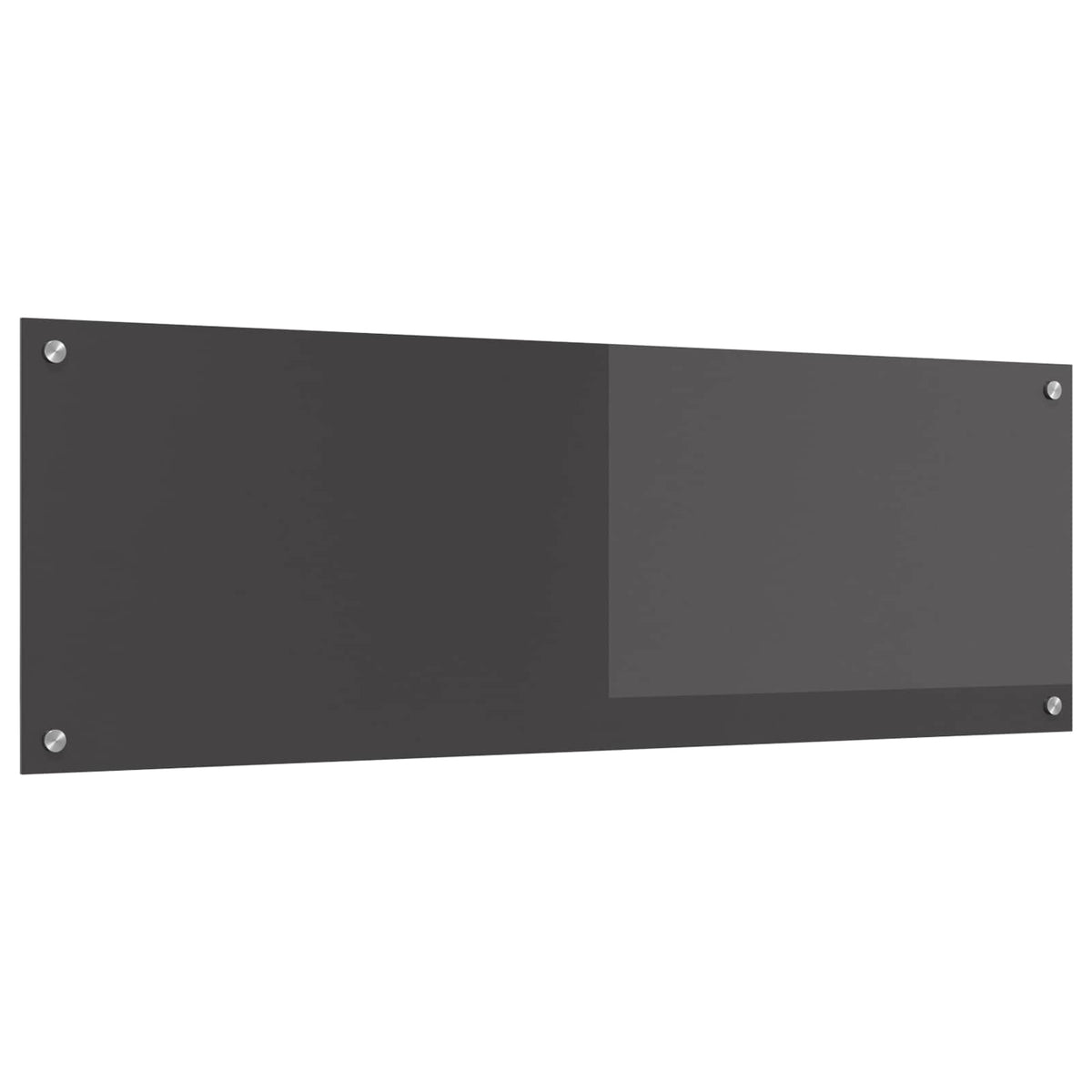 Kuhinjski zid Tamno siva 120 x 40 cm Staklo otporno na udarce