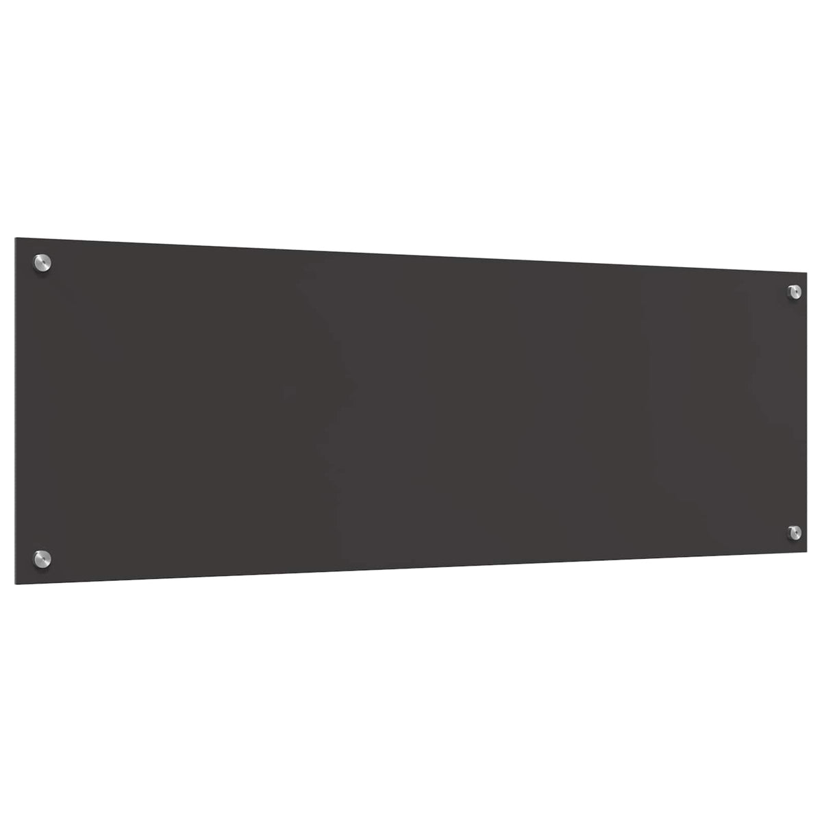 Kuhinjski zid Tamno siva 120 x 40 cm Staklo otporno na udarce