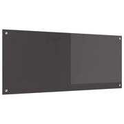 Kuhinjski zid Tamno siva 120 x 50 cm Staklo otporno na udarce