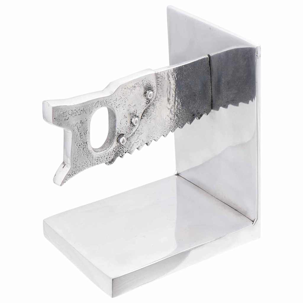 Držači za knjige 2 pcs Srebrno 11 x 14 x 17,5 cm Aluminij