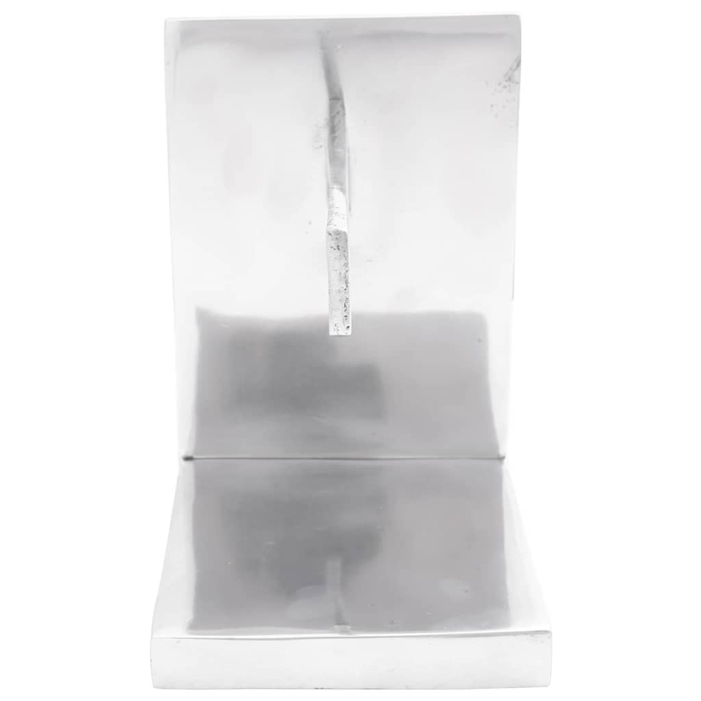 Držači za knjige 2 pcs Srebrno 11 x 14 x 17,5 cm Aluminij