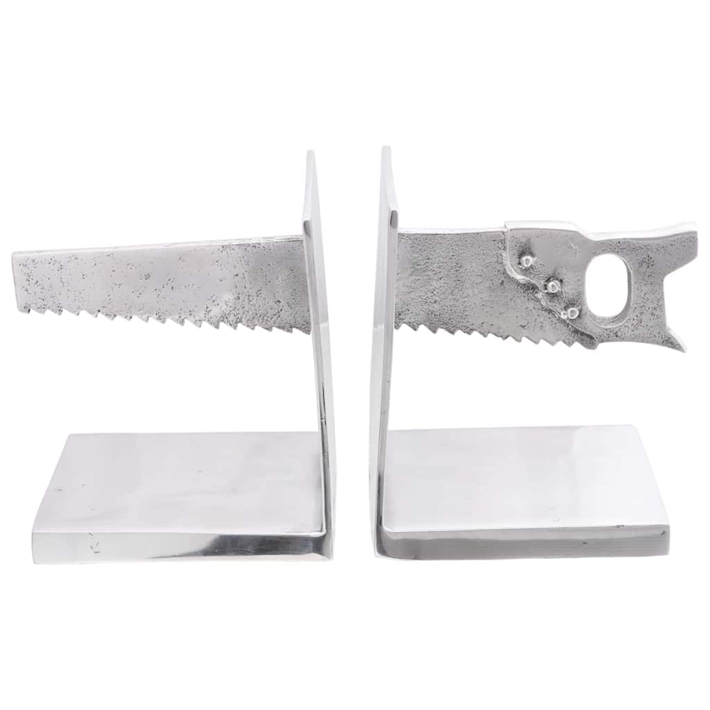 Držači za knjige 2 pcs Srebrno 11 x 14 x 17,5 cm Aluminij