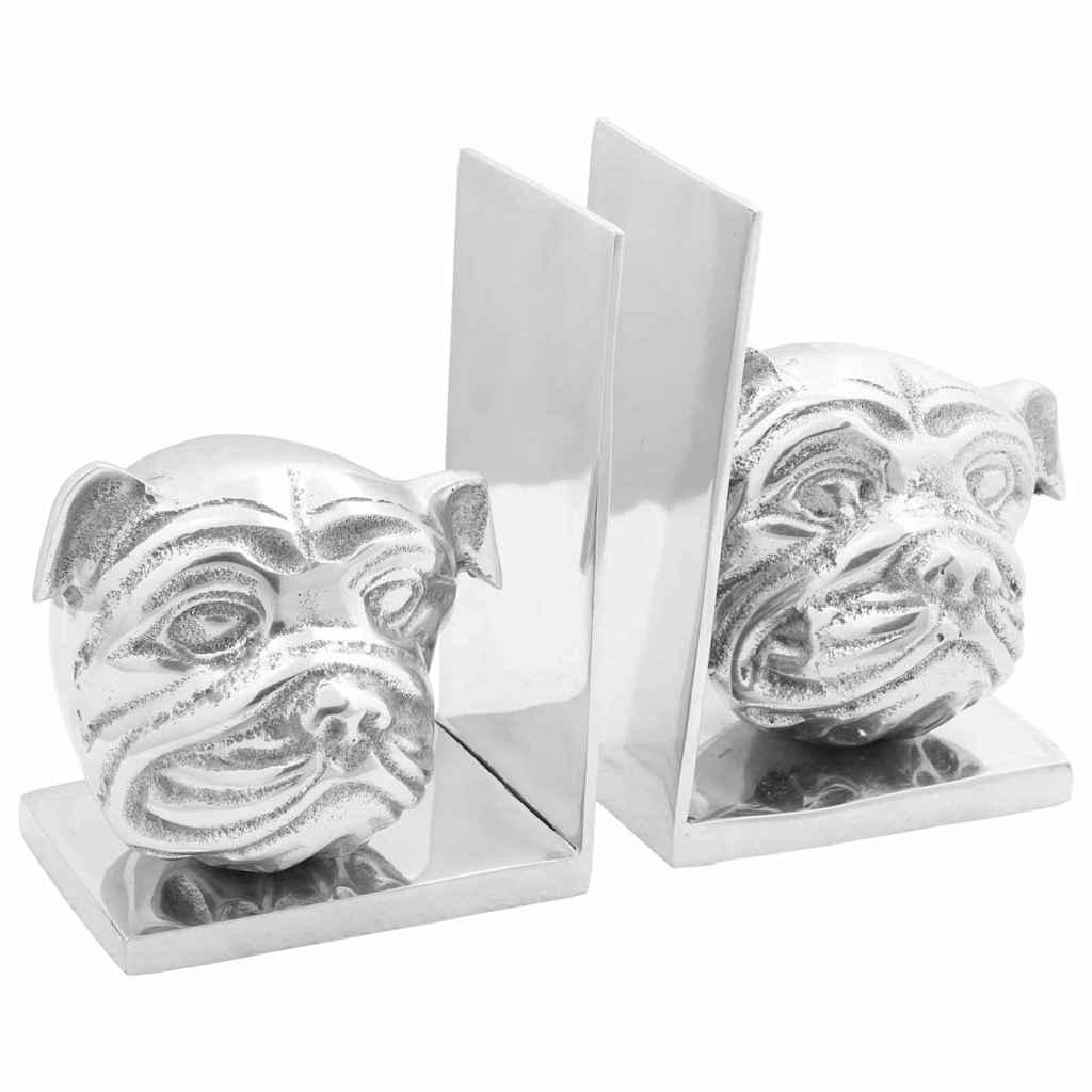 Držači za knjige 2 pcs Srebrno 8 x 12 x 16,5 cm Aluminij
