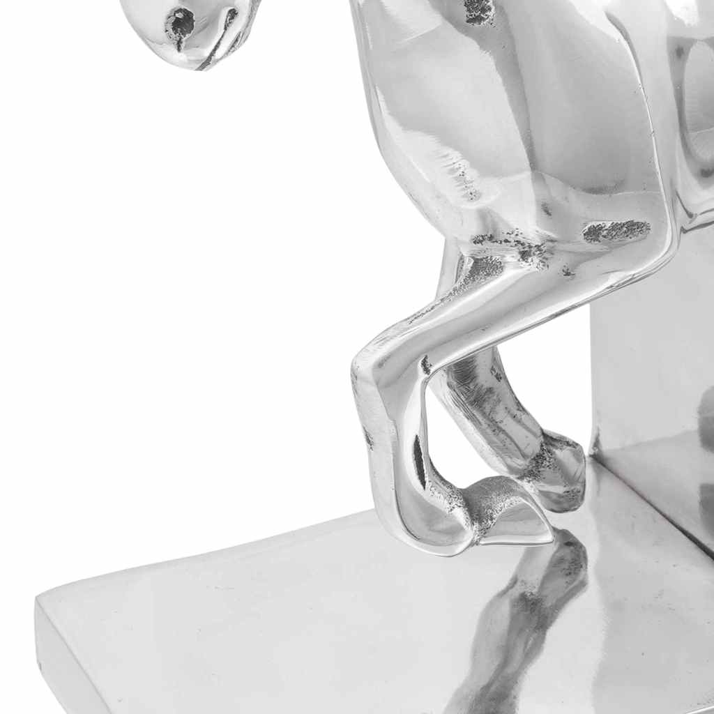 Držači za knjige 2 pcs Srebrno 11 x 14 x 25 cm Aluminij